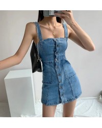 DENIM MINI CORSET DRESS